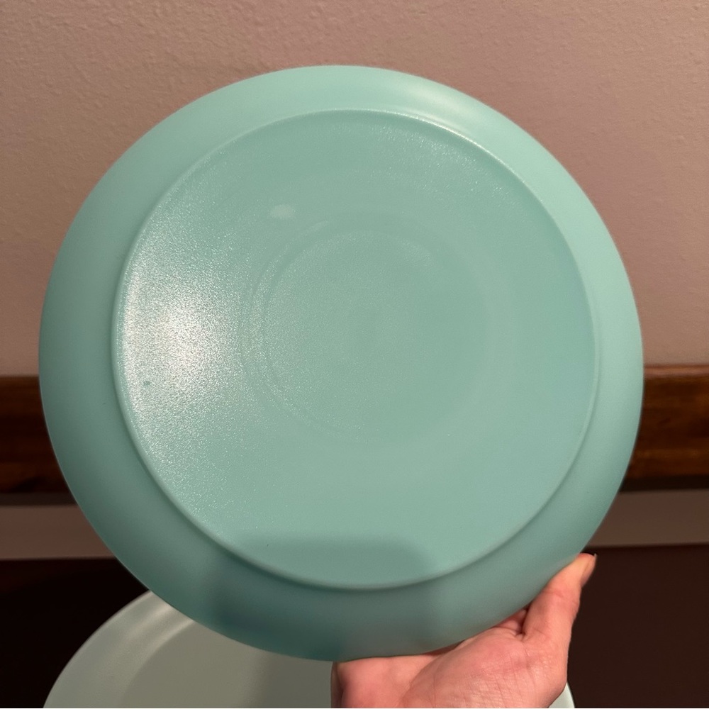 Set of 3 Blue Delphite 10 Inch Dinner Plates - Picture 2 of 3